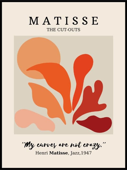 Henri Matisse - My curves - Plakat - Plakatbar.no