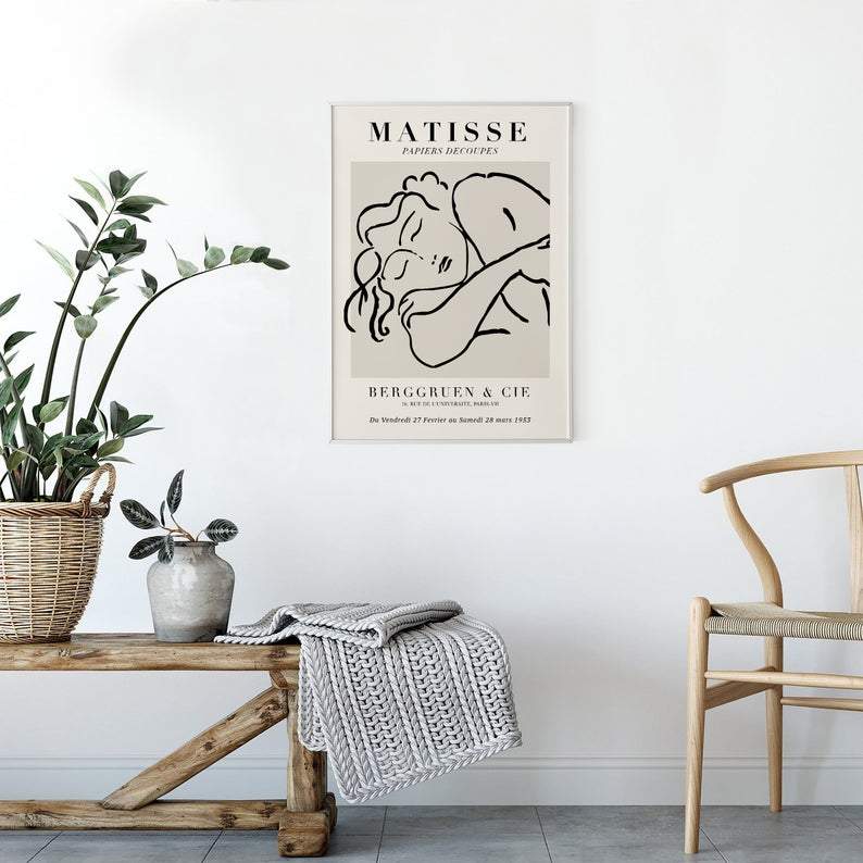 Henri Matisse - Sleeping Woman Poster - Plakatbar.no