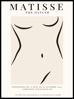 Henri Matisse - The Nude Dancer Poster - Plakatbar.no