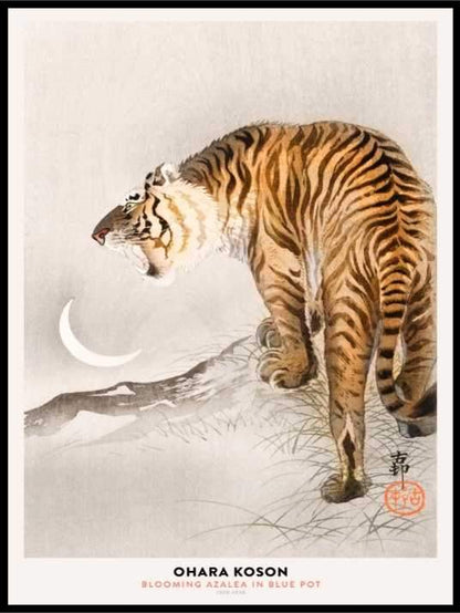Hokusai - Ohara Koson Tiger Poster - Plakatbar.no
