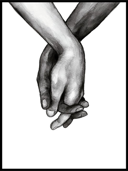 Holding Hands 02 - Plakat - Plakatbar.no