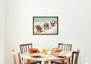 "Humoristiske julekort 2" av Wilhelm Larsen - plakat eller lerret - Plakatbar.no