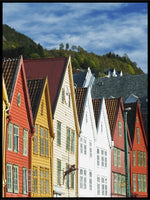 Hus på bryggen i Bergen - Plakat - Plakatbar.no