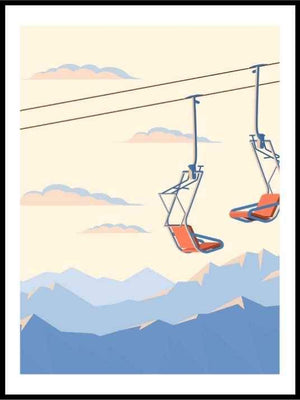 Hytteplakat - Skiheis - Plakatbar.no