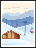 Hytteplakat - Skitrekk - Plakatbar.no