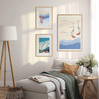 Hytteplakat - Vinterbygd - Plakatbar.no