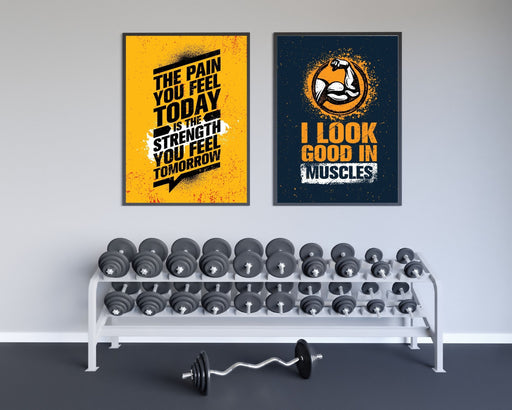 I look god in muscles- Gym poster - Plakatbar.no