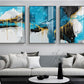 Nordic Art blue &amp; gold foil - 3 interior motifs