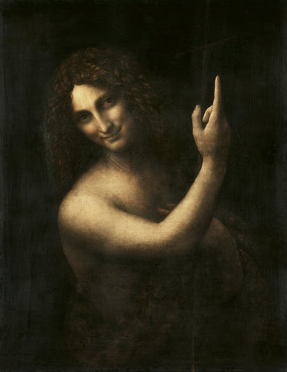 Saint John the Baptism, Leonardo da Vinci- Poster