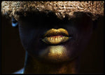 Imperfect - Black and gold poster - Plakatbar.no