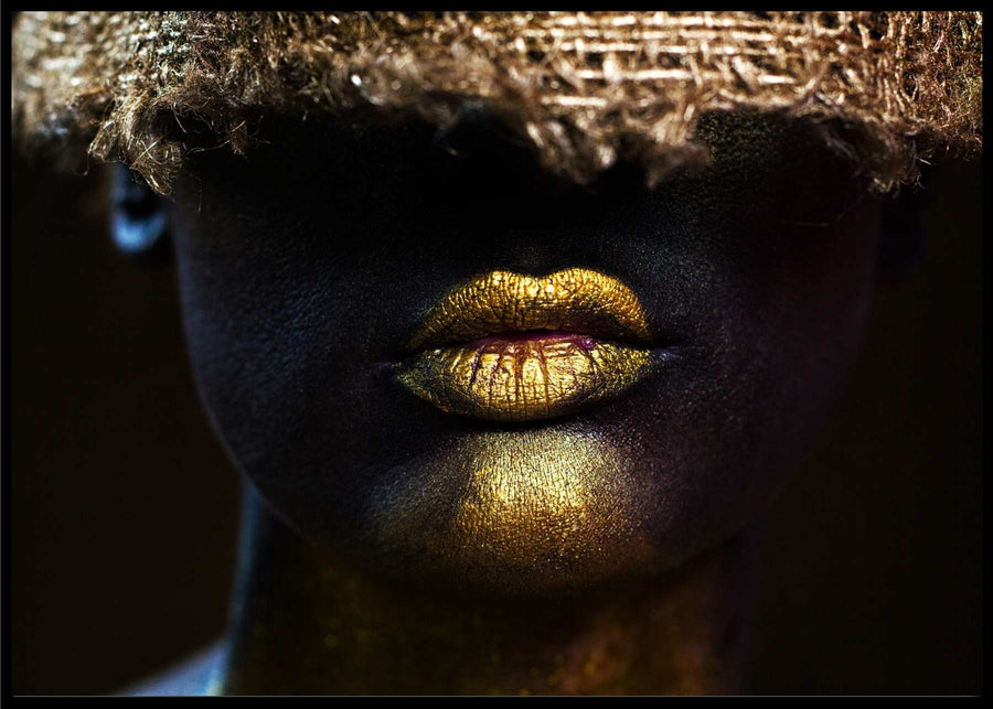 Imperfect - Black and gold poster