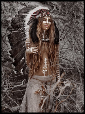 Indian woman hunter 2 - Poster - Plakatbar.no