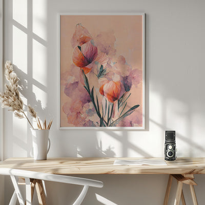 Abstract Coral Flowers (Peach)