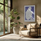 Sitting Woman Blue