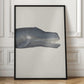 Whale I Tight Crop   Handcolored Sealife Lithograph 1824