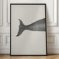 Whale Tight Crop I Handcolored Sealife Lithograph 1824