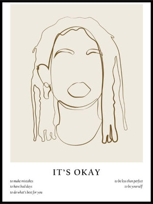 It's okay- Plakat - Plakatbar.no