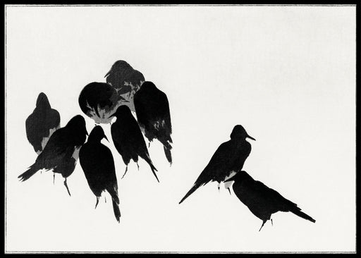 Japanese crows, Watanabe Seitei - Plakat - Plakatbar.no
