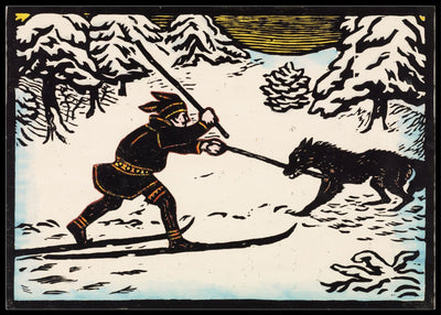 Jompa med ulven - John Savio - Poster - Plakatbar.no