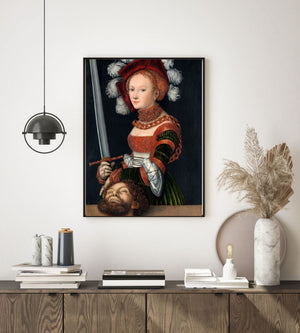 Judith with the head of Holofernes, Lucas Cranach- Plakat - Plakatbar.no