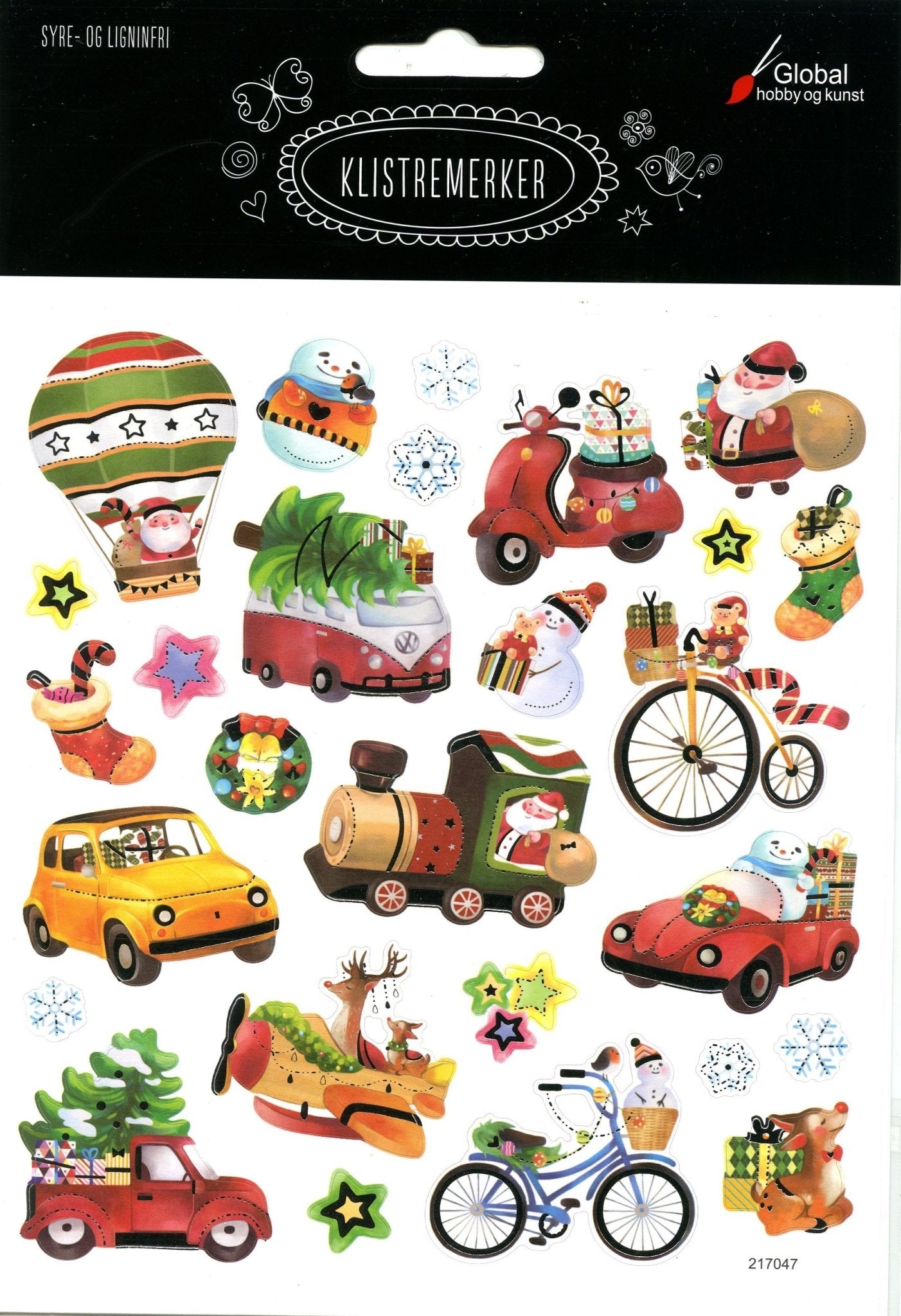 Julefigurer stickers - Klistremerker - Plakatbar.no