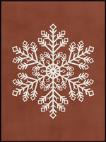 Juleplakat - Snøkrystall - Plakatbar.no