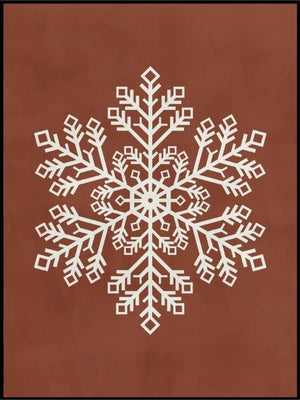 Juleplakat - Snøkrystall - Plakatbar.no