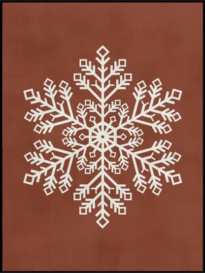 Juleplakat - Snøkrystall - Plakatbar.no