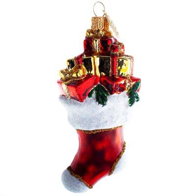 Julesokk med gaver - julepynt - Plakatbar.no