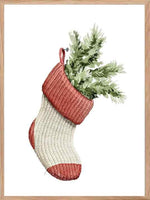 Julestrømpe - juleplakat - Plakatbar.no