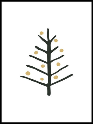 Juletre - juleplakat - Plakatbar.no