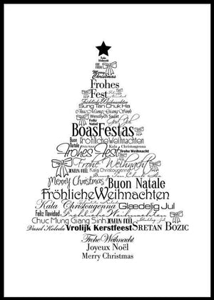 Juletre - Typografi - Plakatbar.no