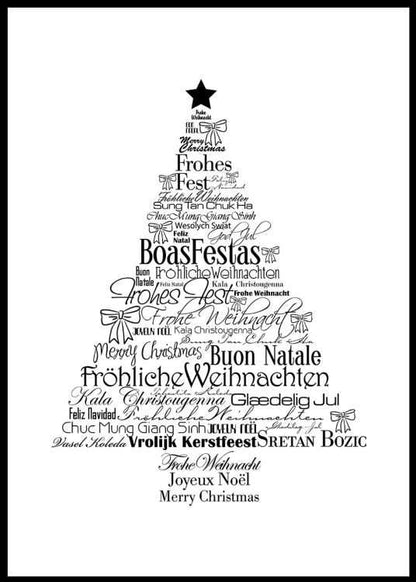 Juletre - Typografi - Plakatbar.no