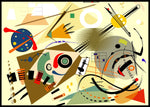 Kandinsky abstact fancy geometrics beige Poster - Plakatbar.no