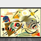 Kandinsky abstact fancy geometrics beige Poster - Plakatbar.no