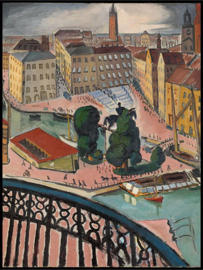 Kars Johans Torg, Stockholm - Isaac Grunewald - plakat eller lerret - Plakatbar.no