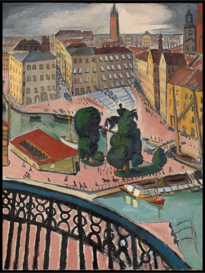 Kars Johans Torg, Stockholm - Isaac Grunewald - plakat eller lerret - Plakatbar.no