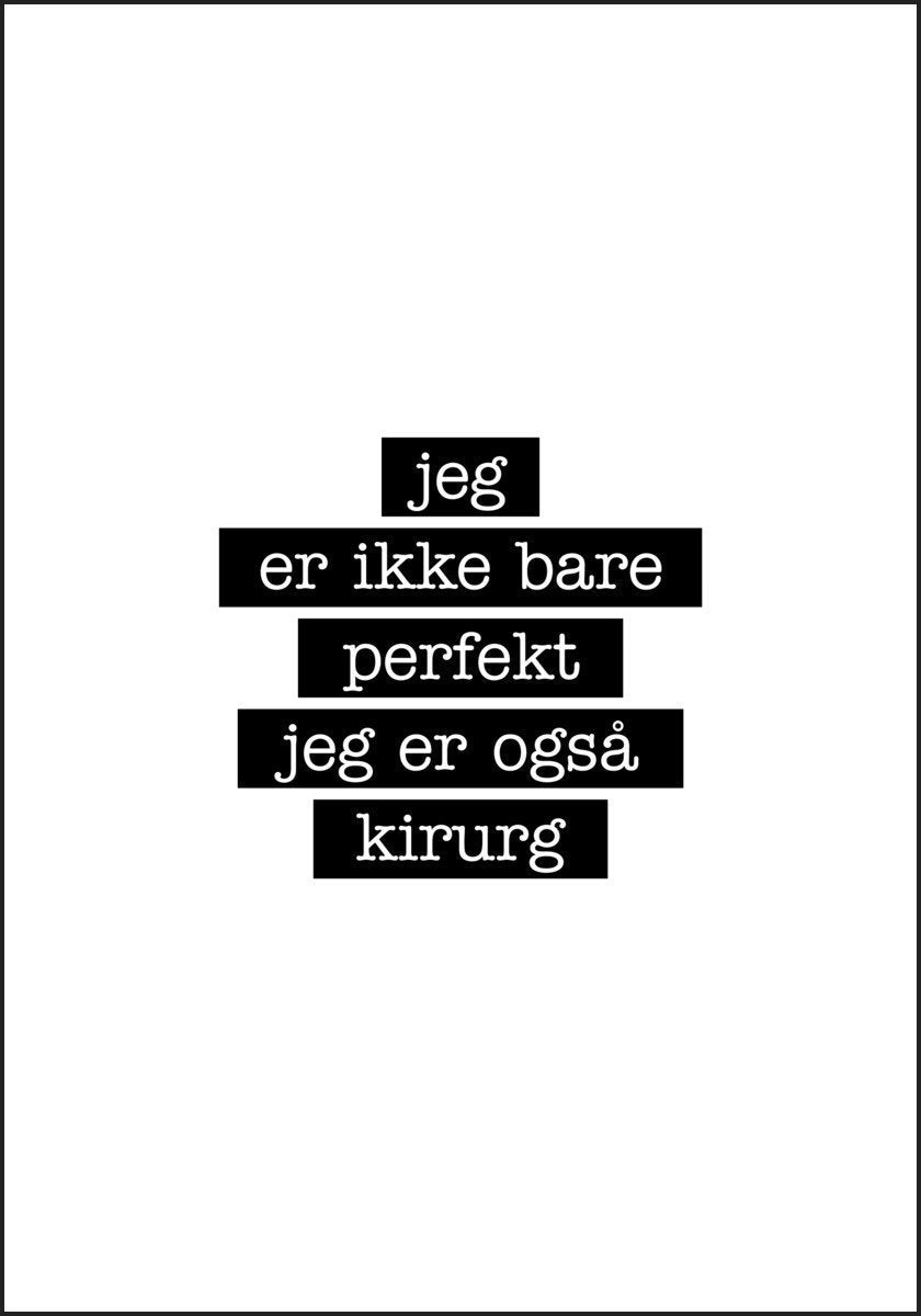 Surgeon - I'm not just perfect Poster