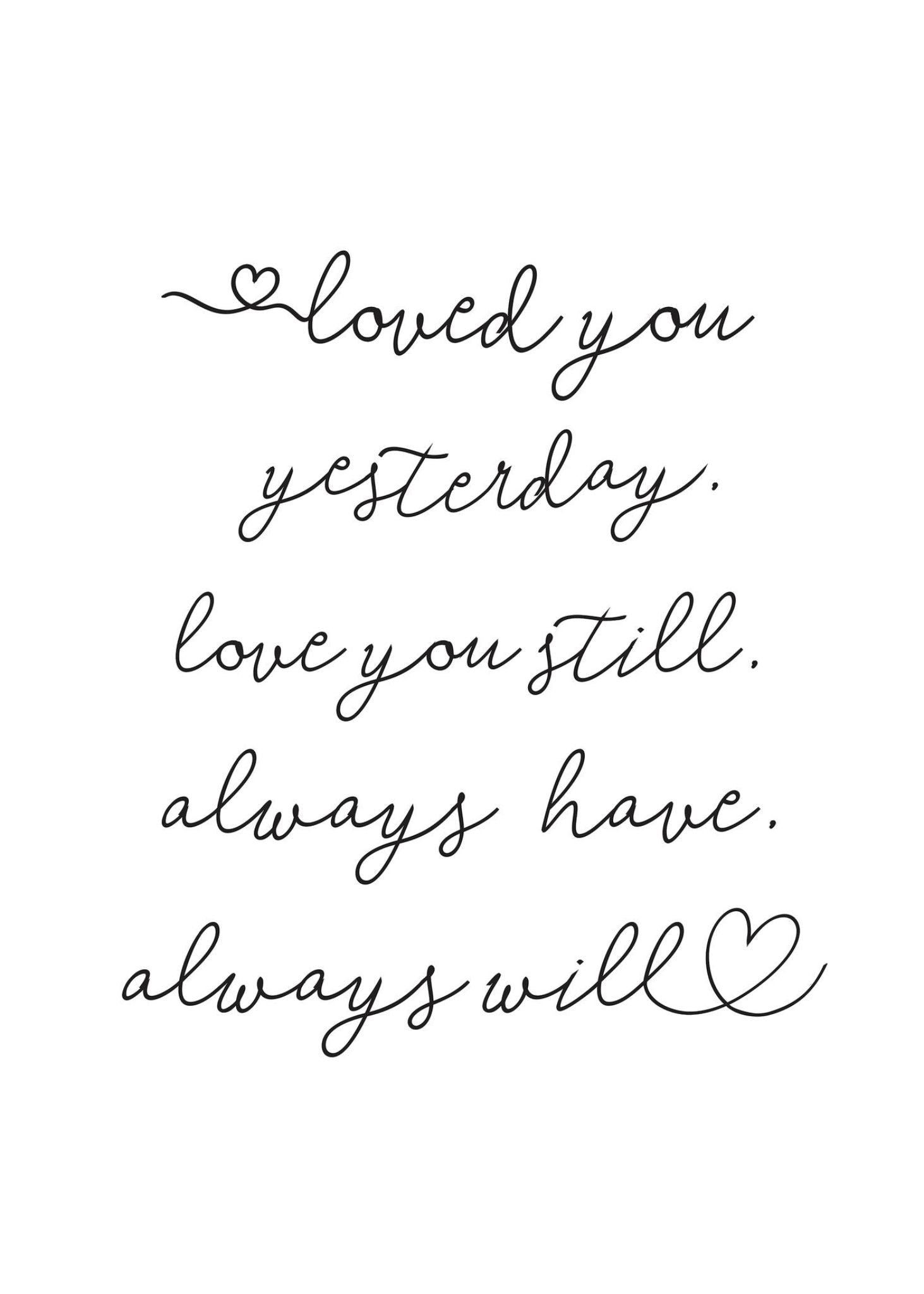 Kjærlighetsnotat - Plakatbar.no