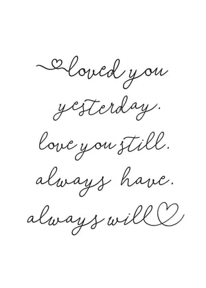 Kjærlighetsnotat - Plakatbar.no