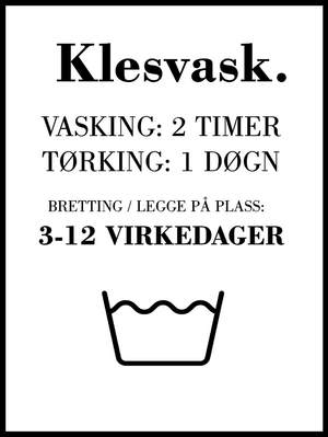 Klesvask poster - Plakatbar.no