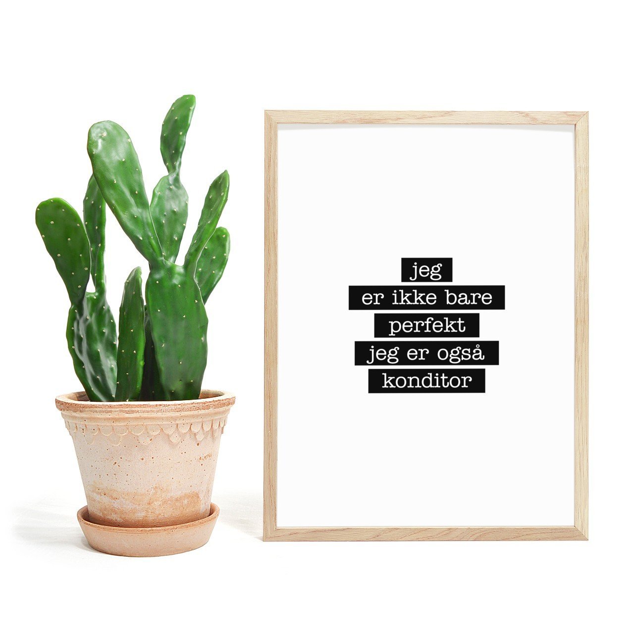 Konditor - Jeg er ikke bare perfekt Plakat - Plakatbar.no