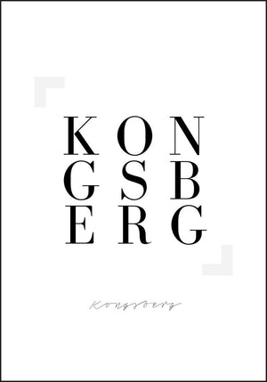 Kongsberg - Plakat - Plakatbar.no