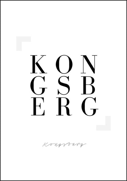 Kongsberg - Plakat - Plakatbar.no