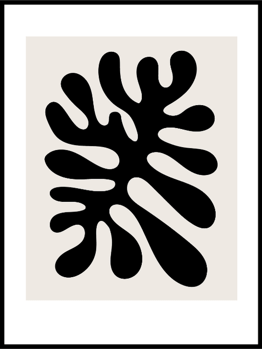 Kopi av Matisse - Sort koral plakat - Plakatbar.no