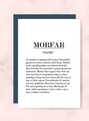 Kort til morfar - Plakatbar.no