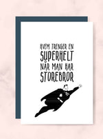 Kort til storebror - Plakatbar.no