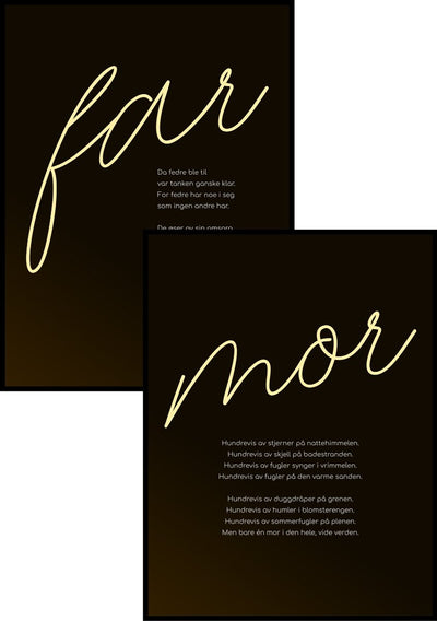 Koselig mor plakat - Plakatbar.no