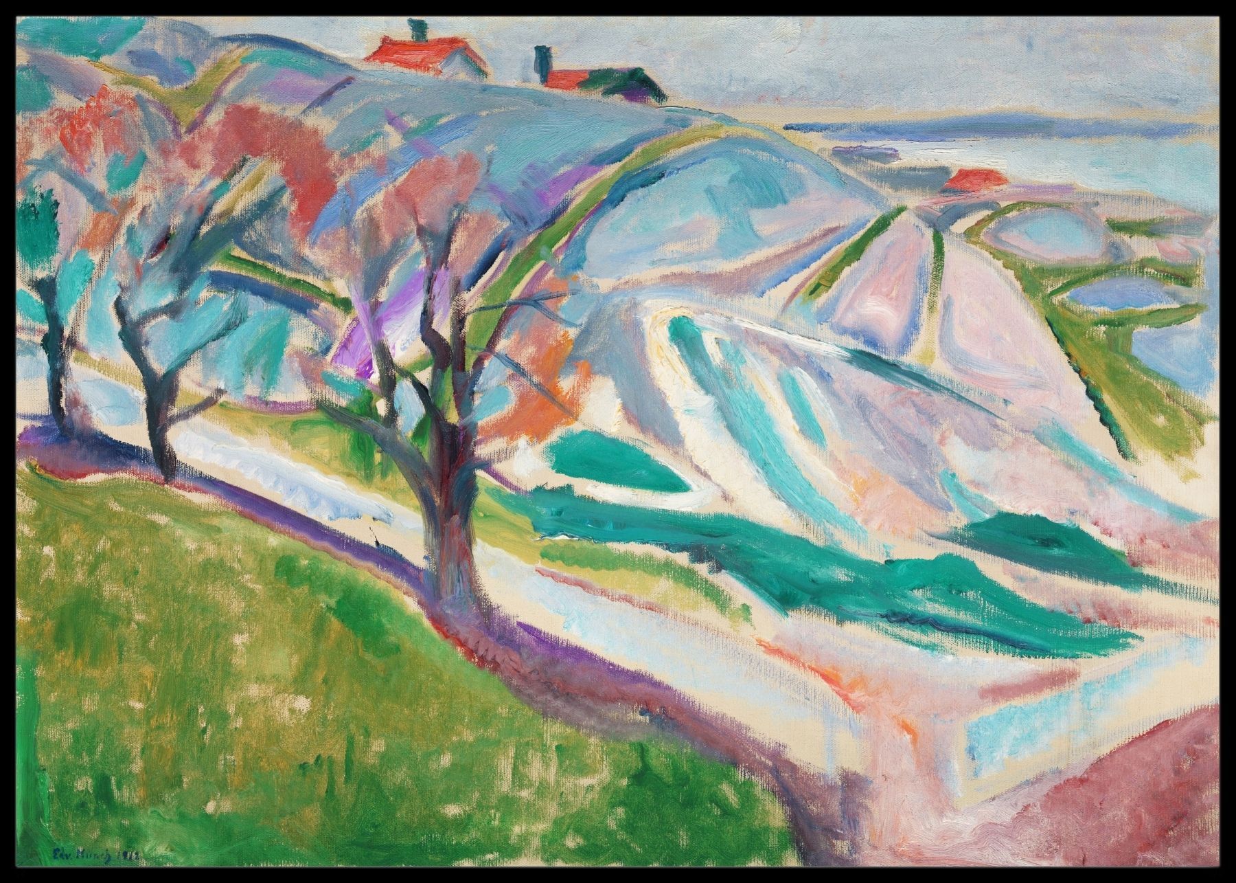 Kragerø Landskap, Edvard Munch- Plakat - Plakatbar.no