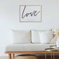 Kristen ordplakat - Love - Plakatbar.no